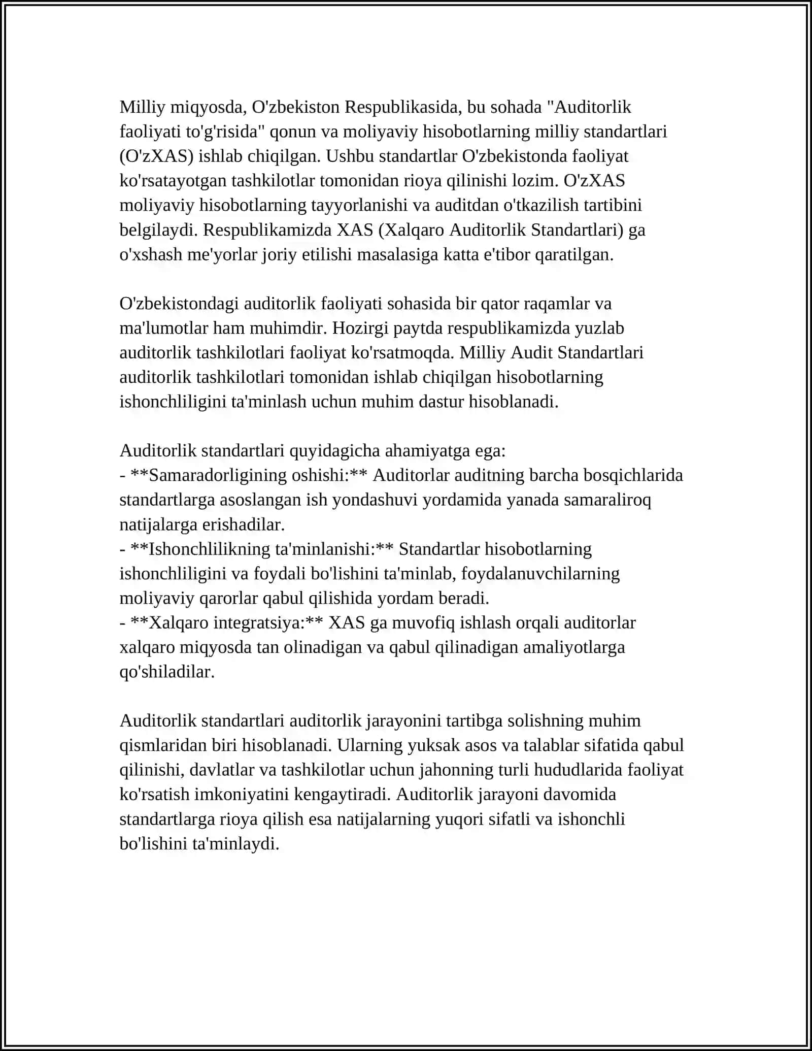 AUDITORLIK AMALLARI VA AUDITORLIK DALILLARNI TOPLASH 4