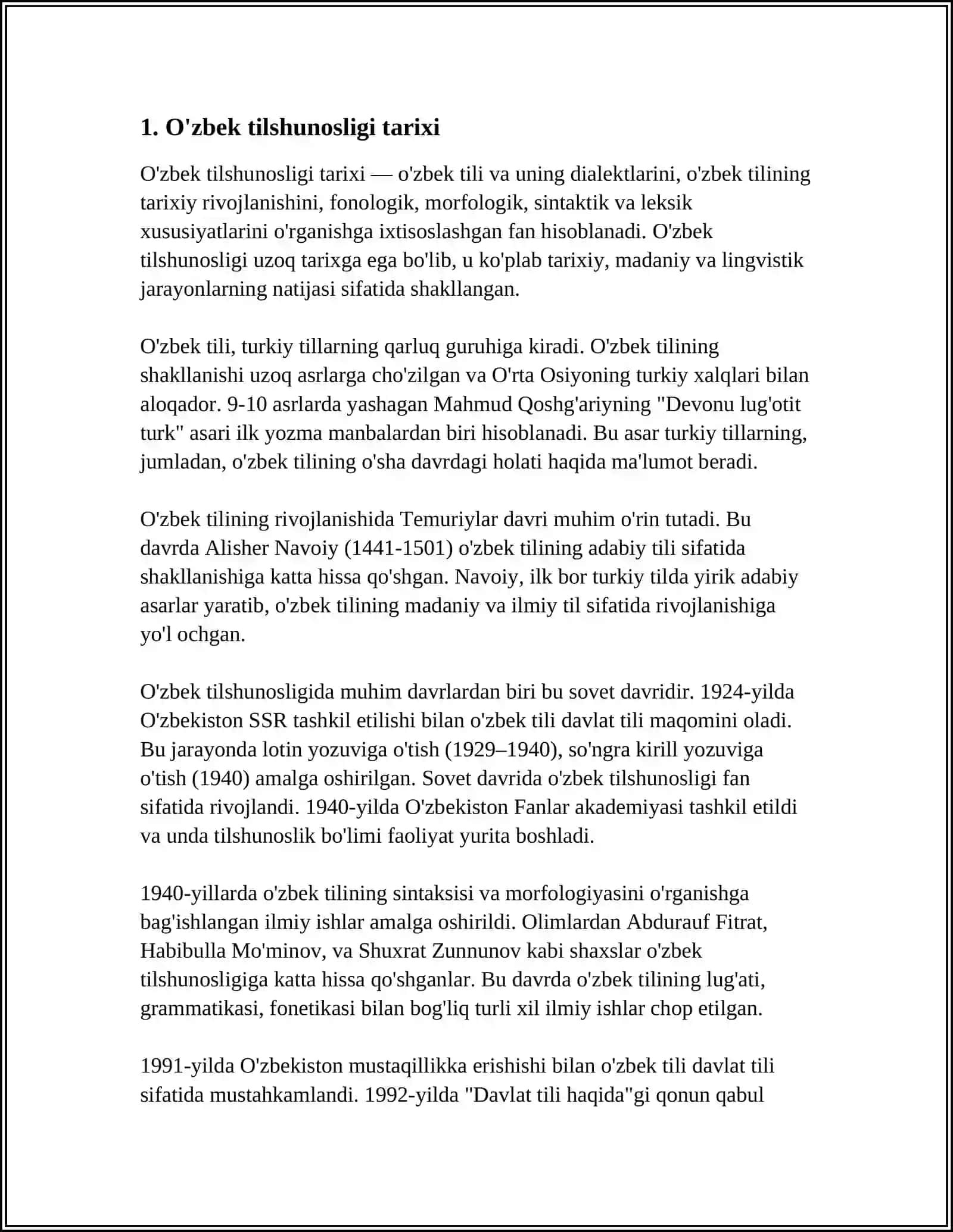 A.NURMONOVNING "O'ZBEK TILSHUNOSLIGI" ASARI BILAN TANISHISH 4
