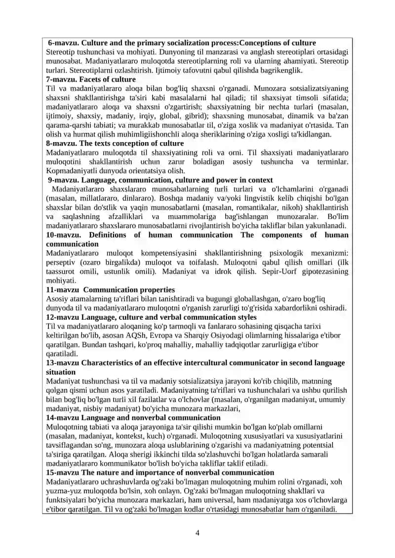 MADANIYATLARARO KOMMUNIKATSIYA ASPEKTIDA TARJIMA AMALIYOTI 4