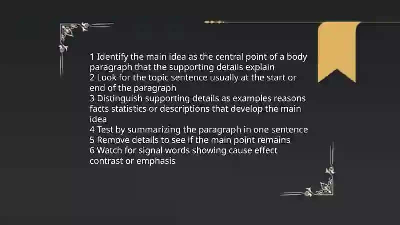 Identifying main ideas body paragraphs 4