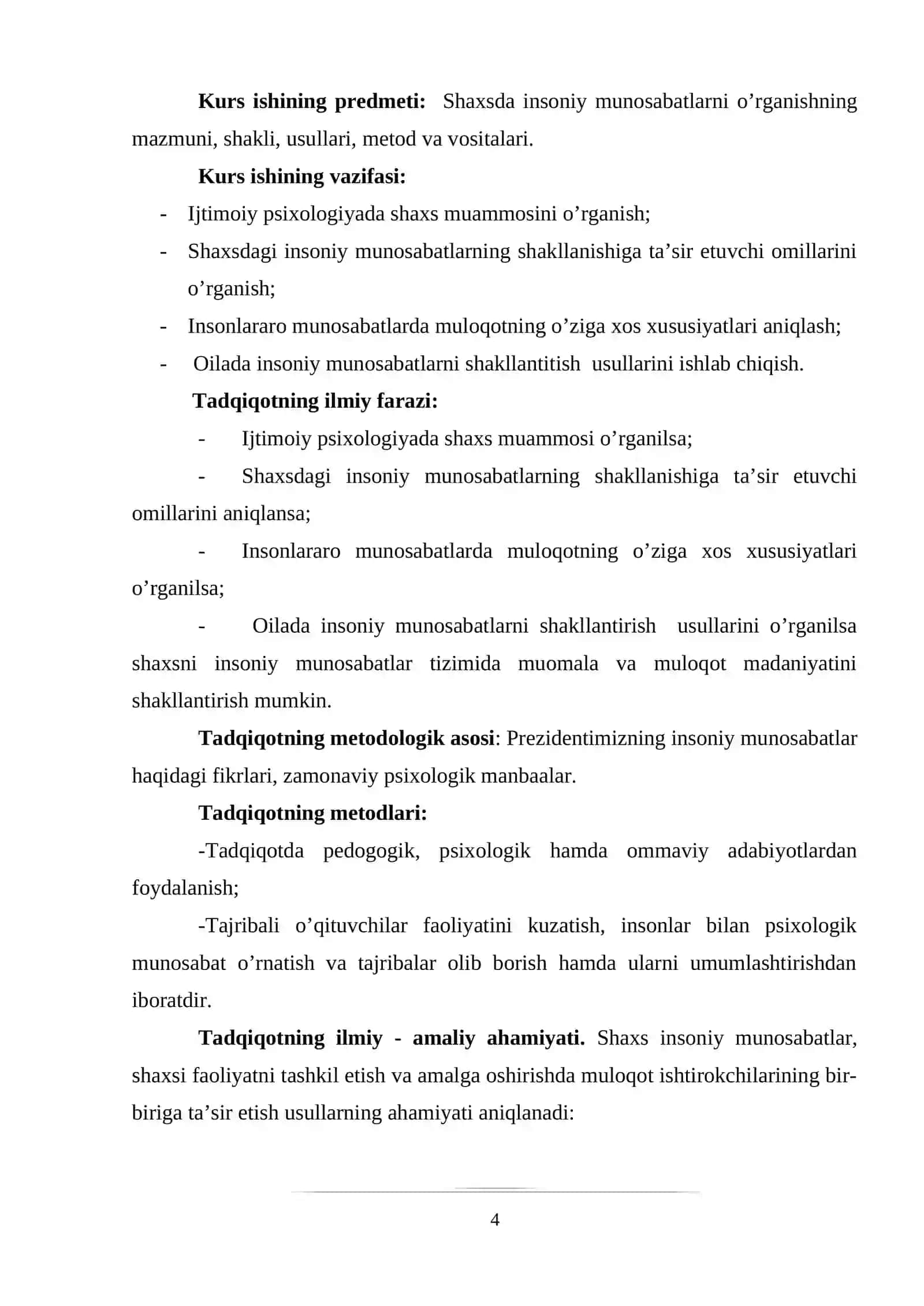Shaxs insoniy munosabatlari shakllanishining psixologik omillari 4
