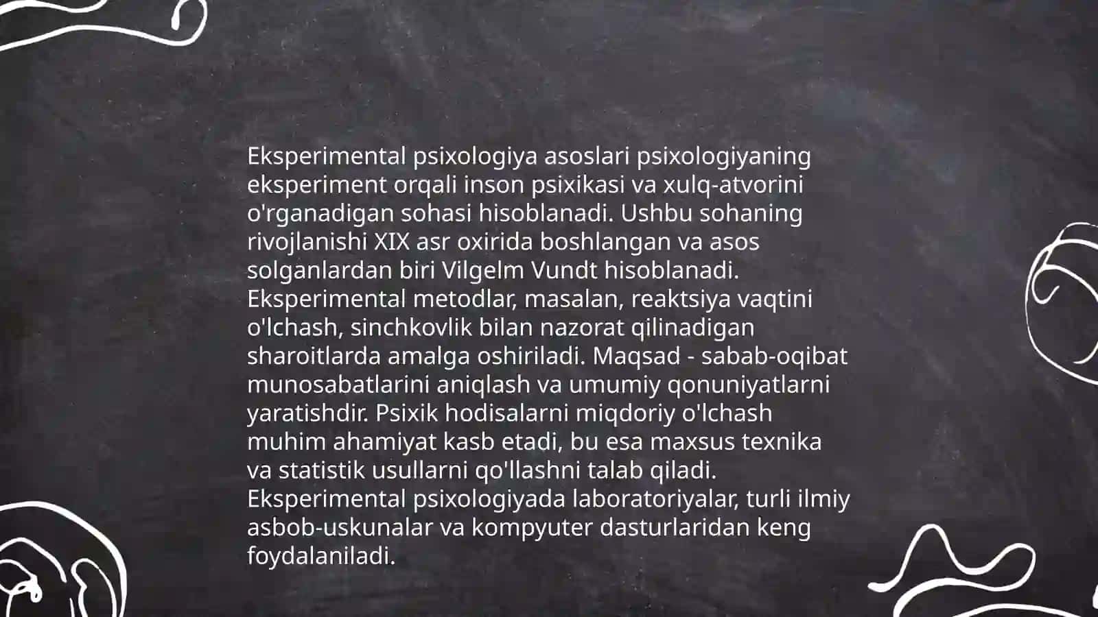 Psixalogiya fanining klassik tadqiqotlar va metodik uslublari 4