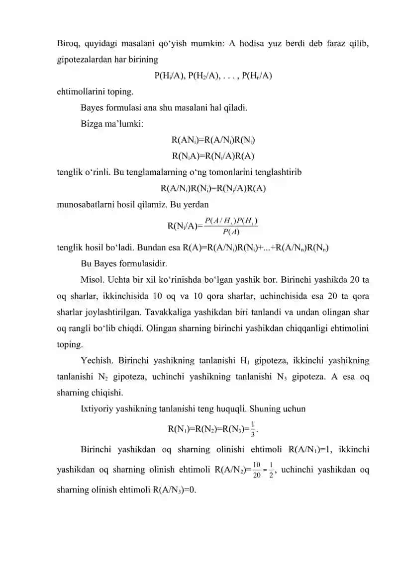 Bayes formulasi 4