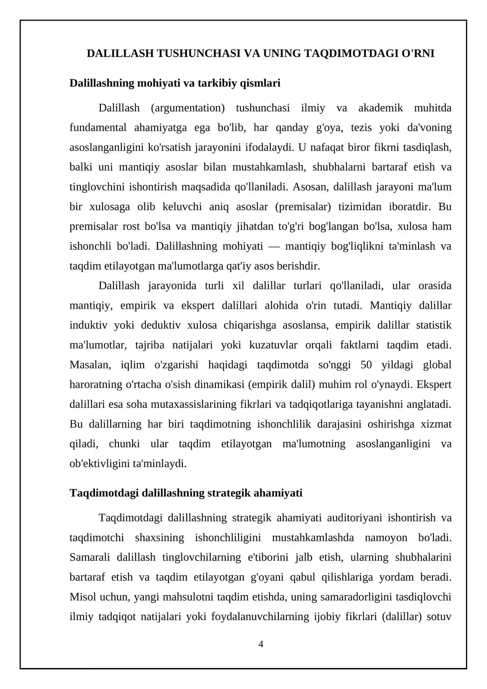 Dalillash va ishonch-e'tiqodning shakllanish jarayoni 4