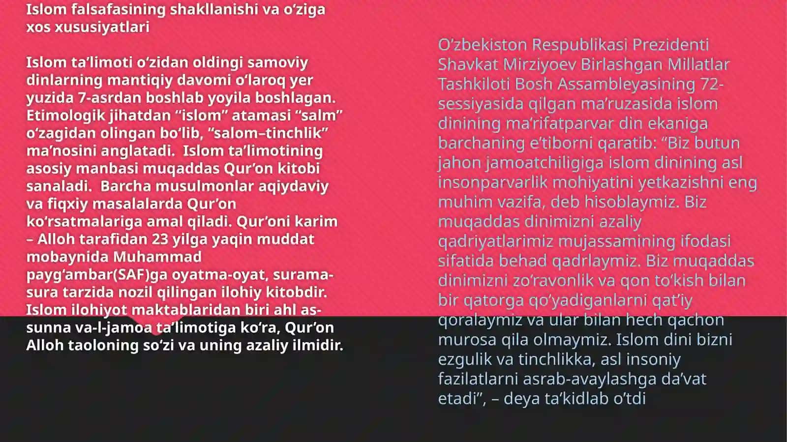 DIN MADANIYAT FENOMENI.ISLOM DINI TARIXI VA FALSAFASI 4