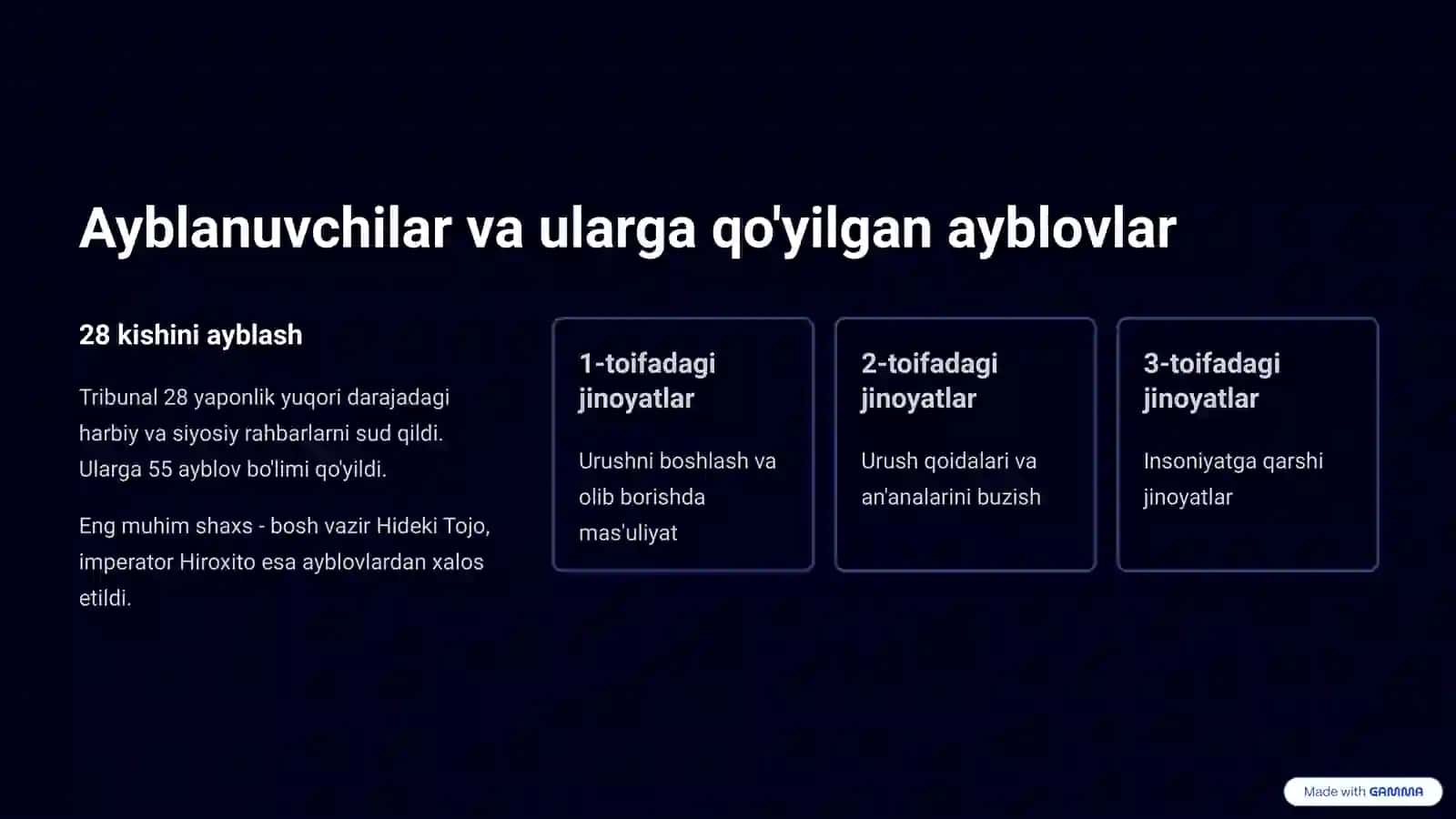 Tokiyo xalqaro harbiy tribunali: Adolat qaror topganmi? 4