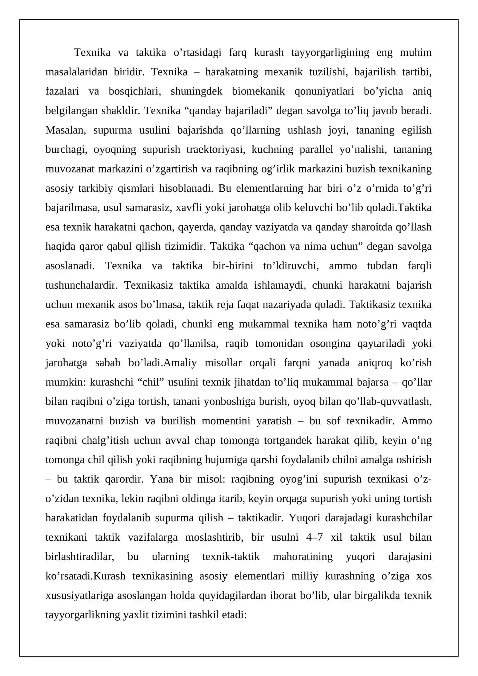 Kurashda Texnik Tayyorgarlik 4