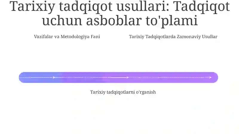 Metodologiya va tarixiy tadqiqotning zamonaviy usullari fanining vazifalari 4