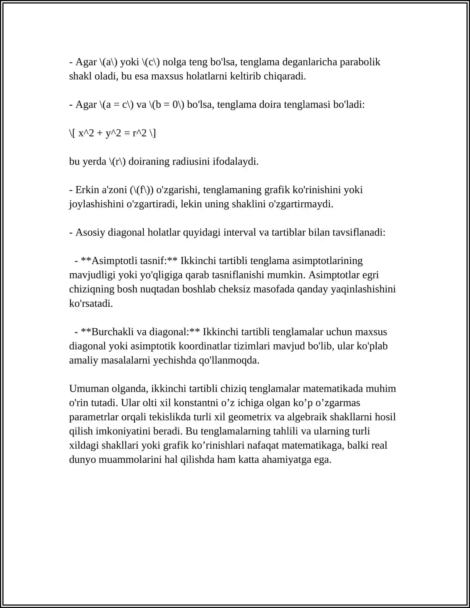 IKKINCHI TARTIBLI CHIZIQ TENGLAMALARI 4