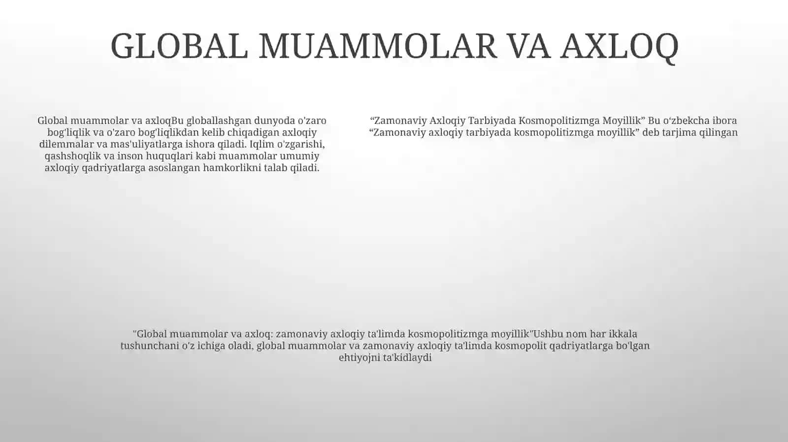 Kosmopolitizmning ildizlari 4