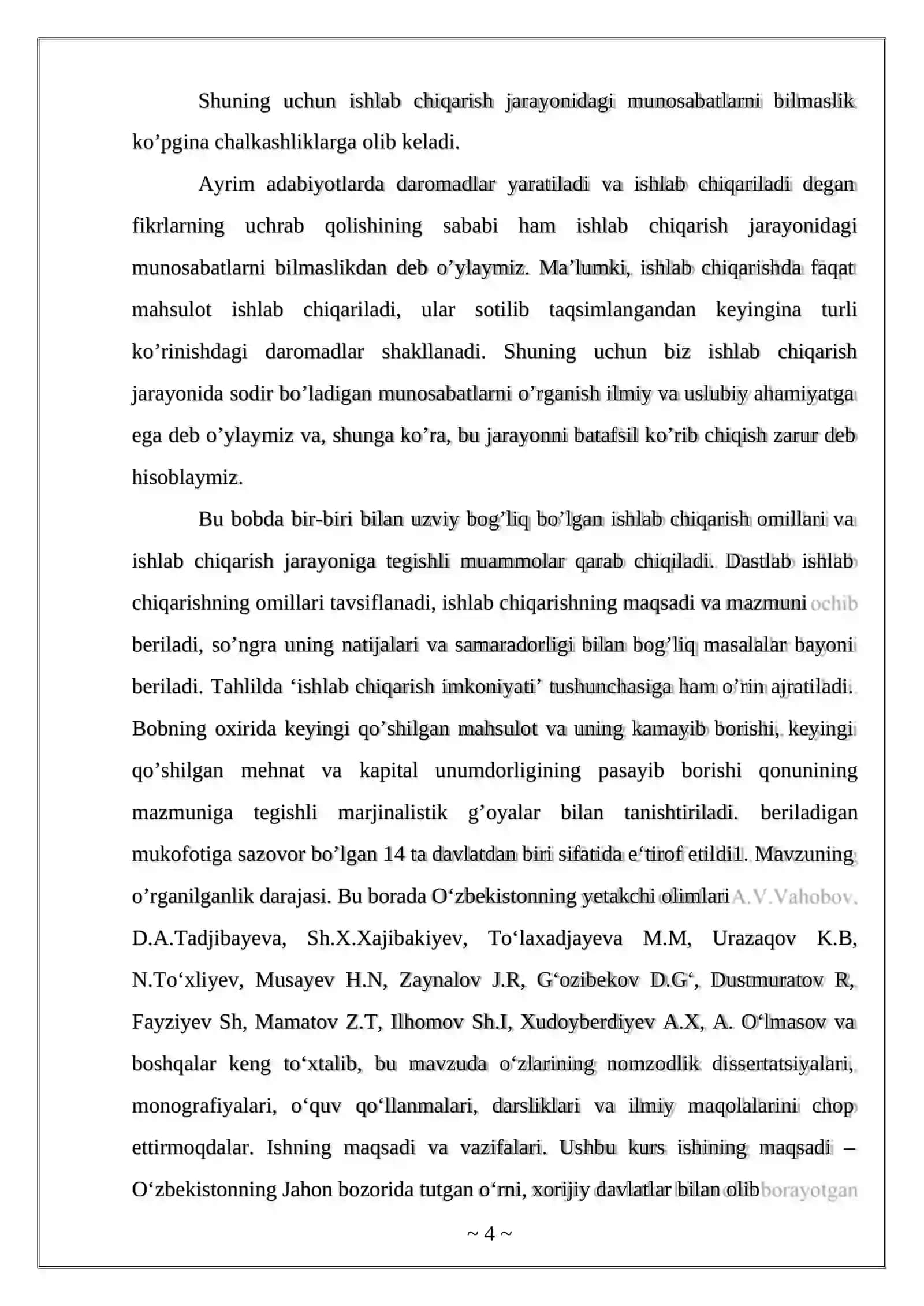 O‘ZBEKISTONDA IQTISODIY ISLOHOTLARNI AMALGA OSHIRISHDA TASHQI IQTISODIY FAOLIYATNI ERKINLASHTRISHNING AHAMIYATI 4