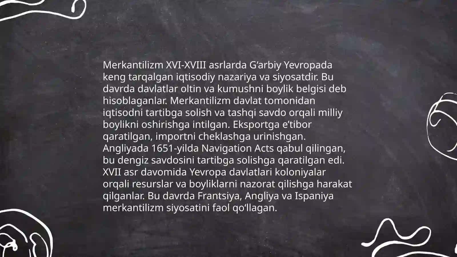Merkantalizm iqtisodiy taʼlimotining mohiyati va ahamiyati 4