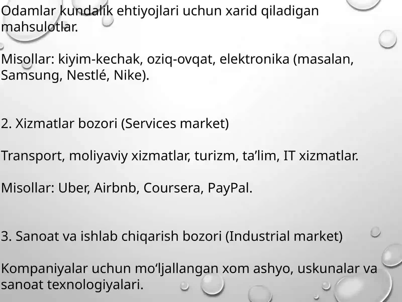 Global bozor va uning turlari 4