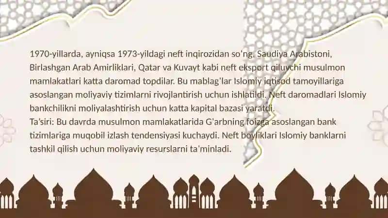 ISLOMIY BANKLAR TARIXI 4