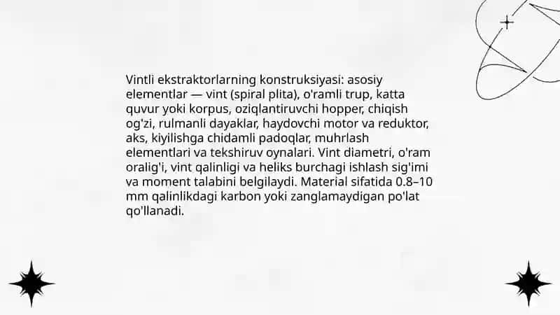 Ekstraktorlar konstruksiyalari 4