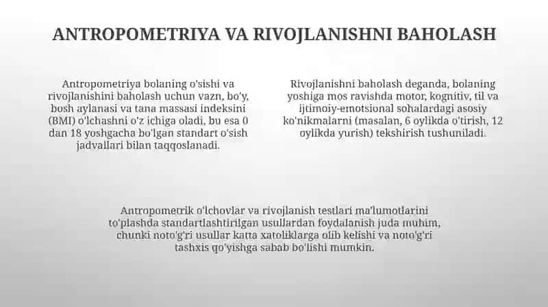 Bolalar va ósmirlar salomatlik xolati va jismoniy rivojlanishini tekshirish usullari 4