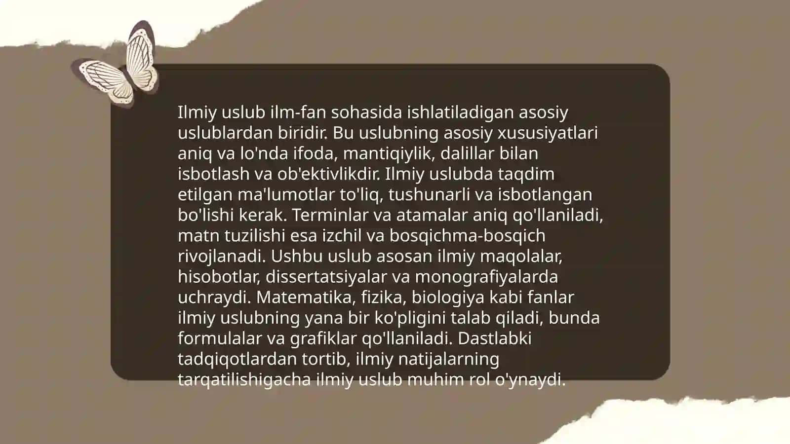 Ilmiy nutq texnikasi va ilmiy uslubga xos lisoniy xususiyatlar 4