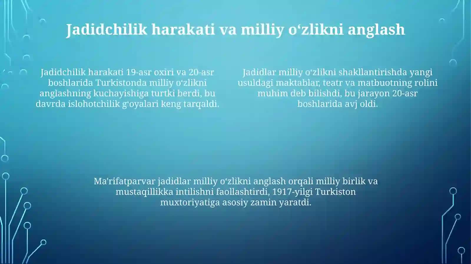 Mahmudxo'ja Behbudiy va Munavvarqori Abdurashidxonovlarning milliy davlatchilik g‘oyalari 4