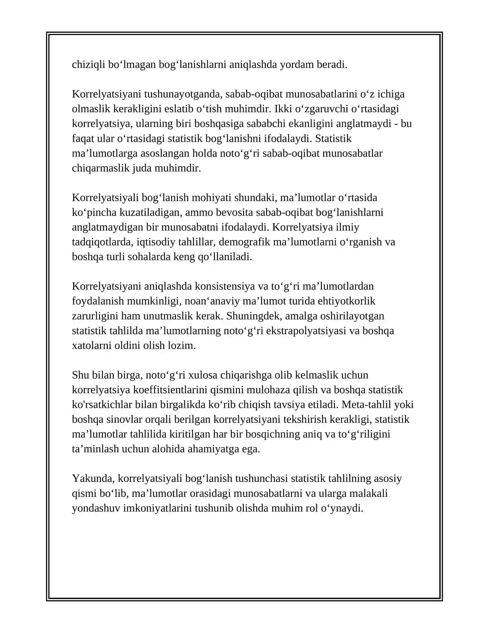 Korrelyatsiyali Boglanish Tushunchasi 4