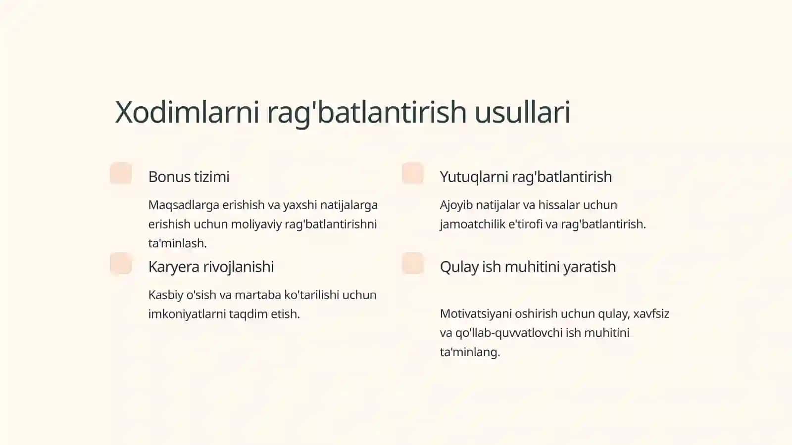 Ijtimoiy xizmat tizimida xodimlarni boshqarish usullari 4