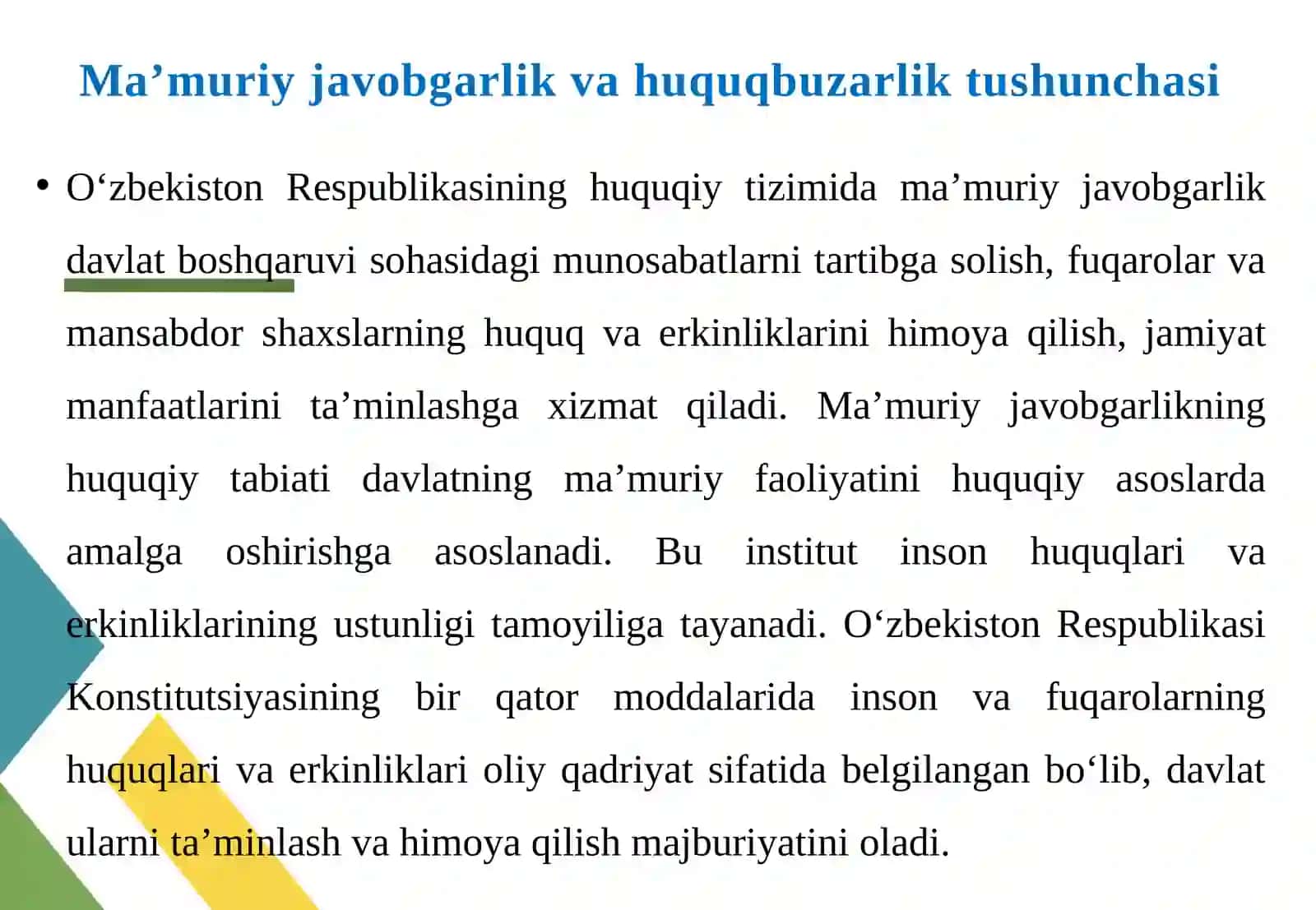 Huquqbuzarlikning kam ahamiyatliligi sababli ma’muriy javobgarlikdan ozod qilish 4