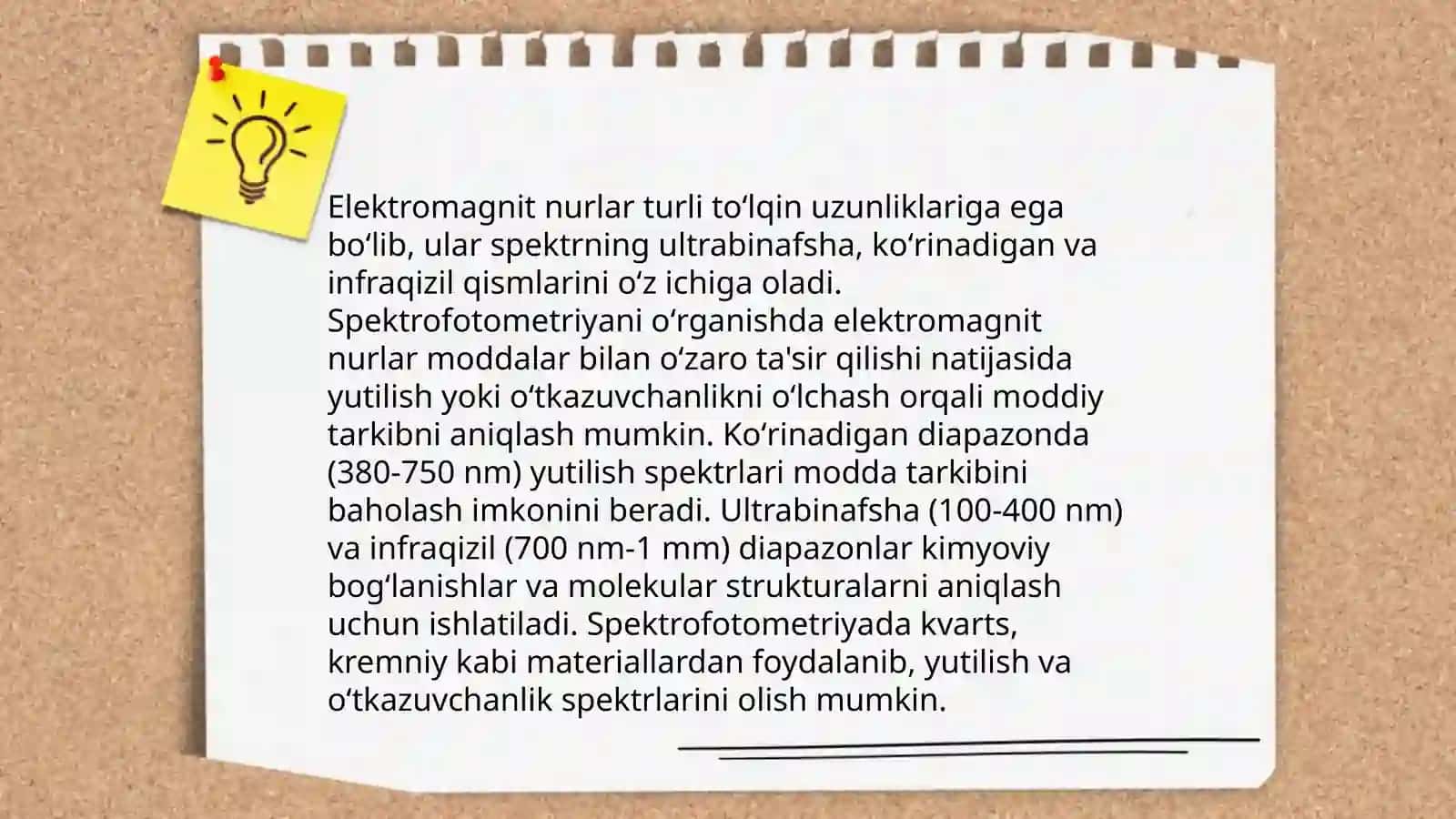 Spektrofotometriyani mohiyati. Spektrofotometr tuzilishi, ish tamoyili 4