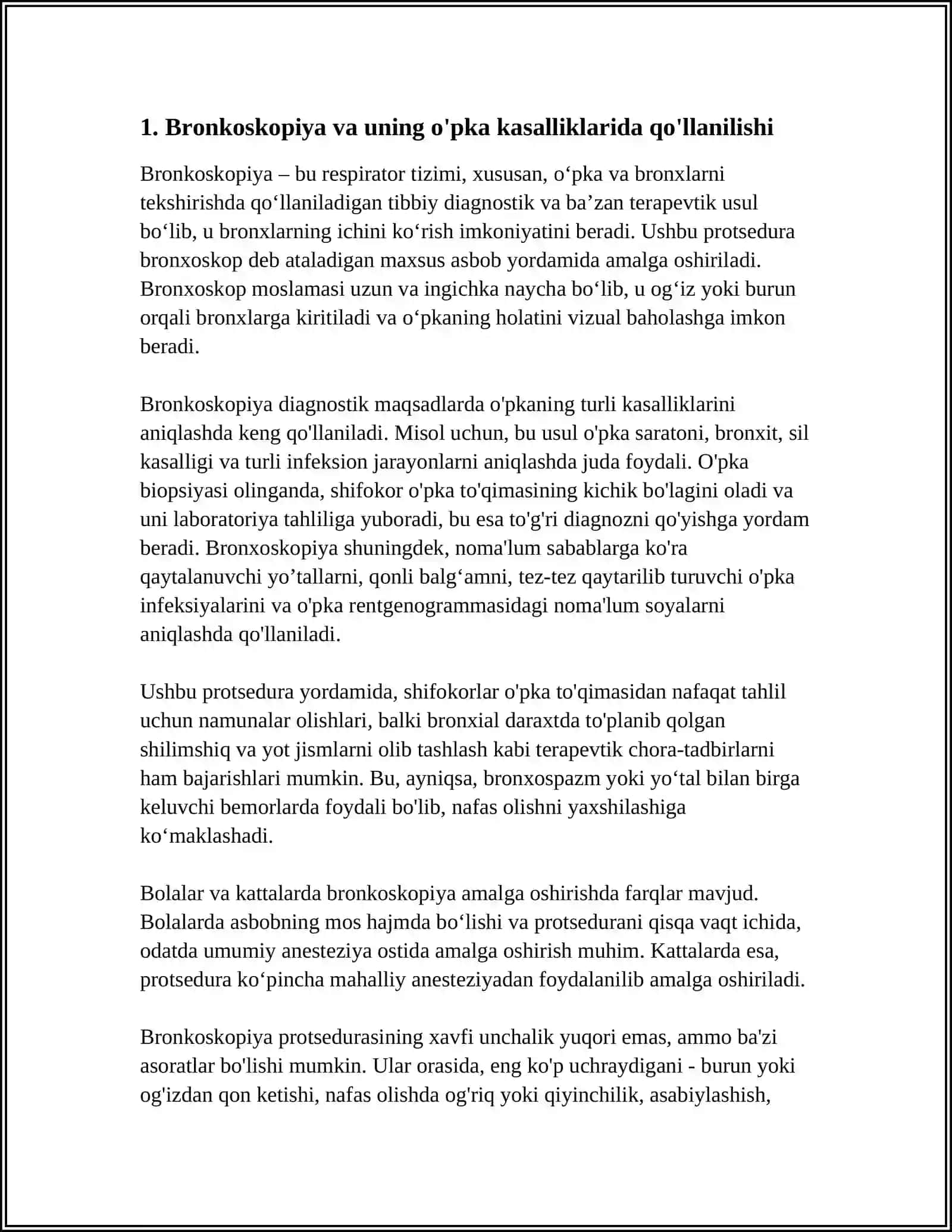 TIBBIYOTDA ENDOSKOPIK USULLARNING QO'LLANILISHI 4