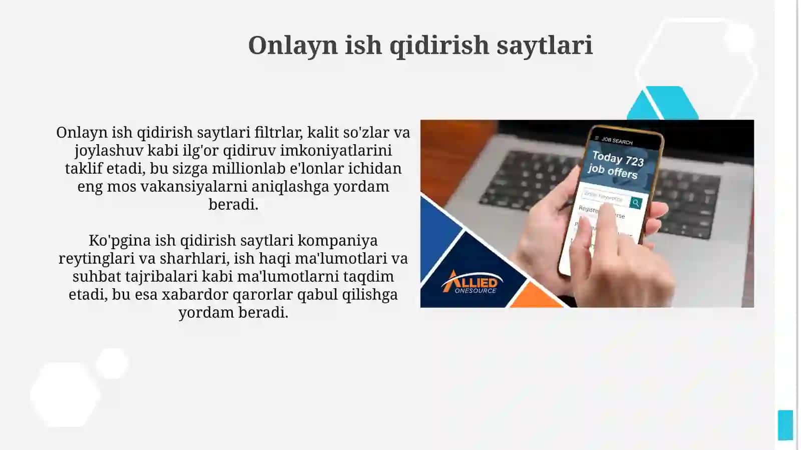 Ish orinlari boyicha malumotlar bilantanishishmanbalari 4