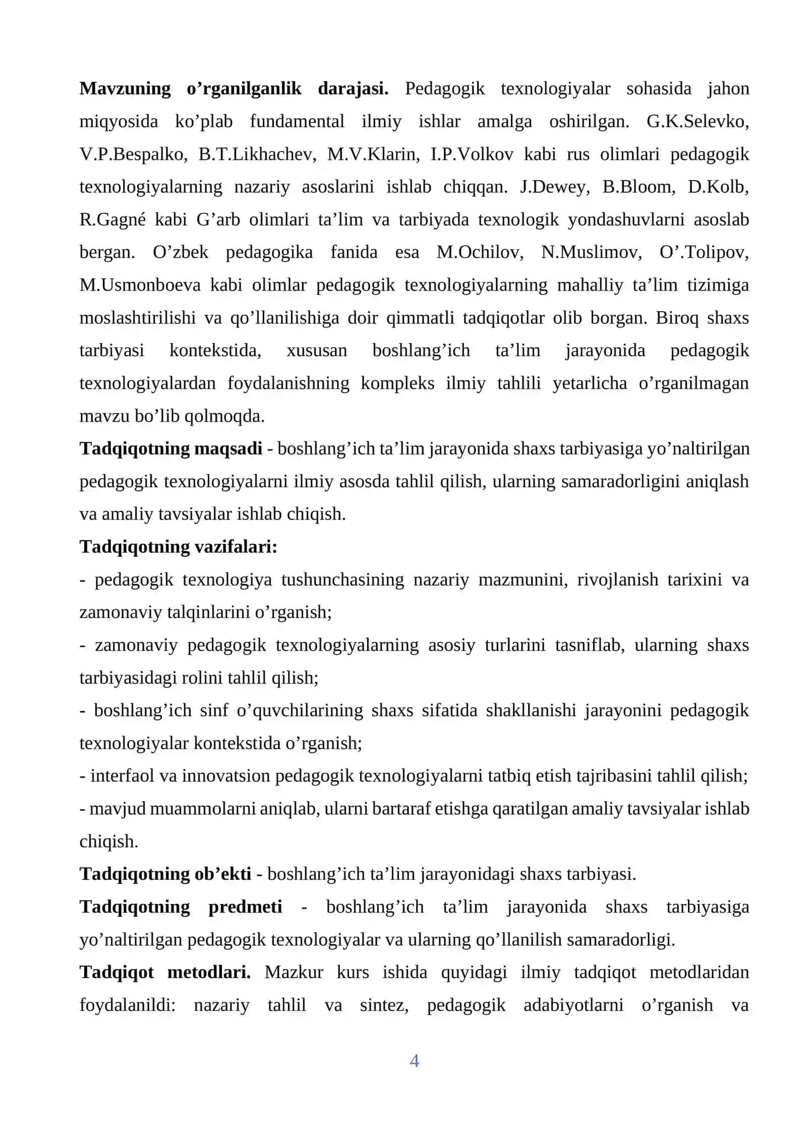 Shaxs tarbiyasida pedagogik texnologiyalaridan foydalanish. 4