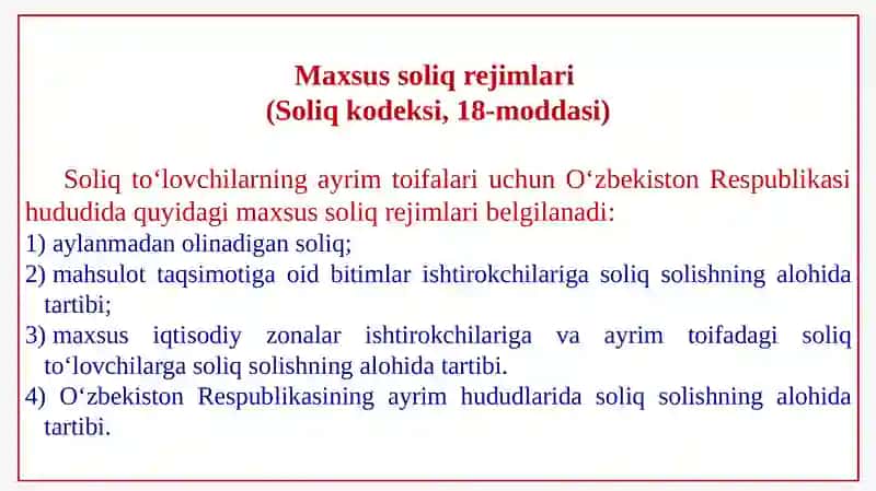 Soliq hisobini tashkil etish va yuritish 4