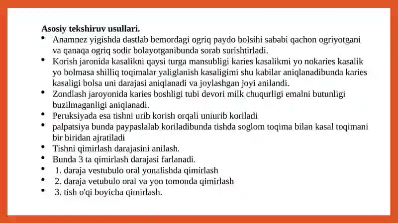 Tishqattiq to'qimalar kasaliklarida qo'shimcha tekshiruv usullari 4