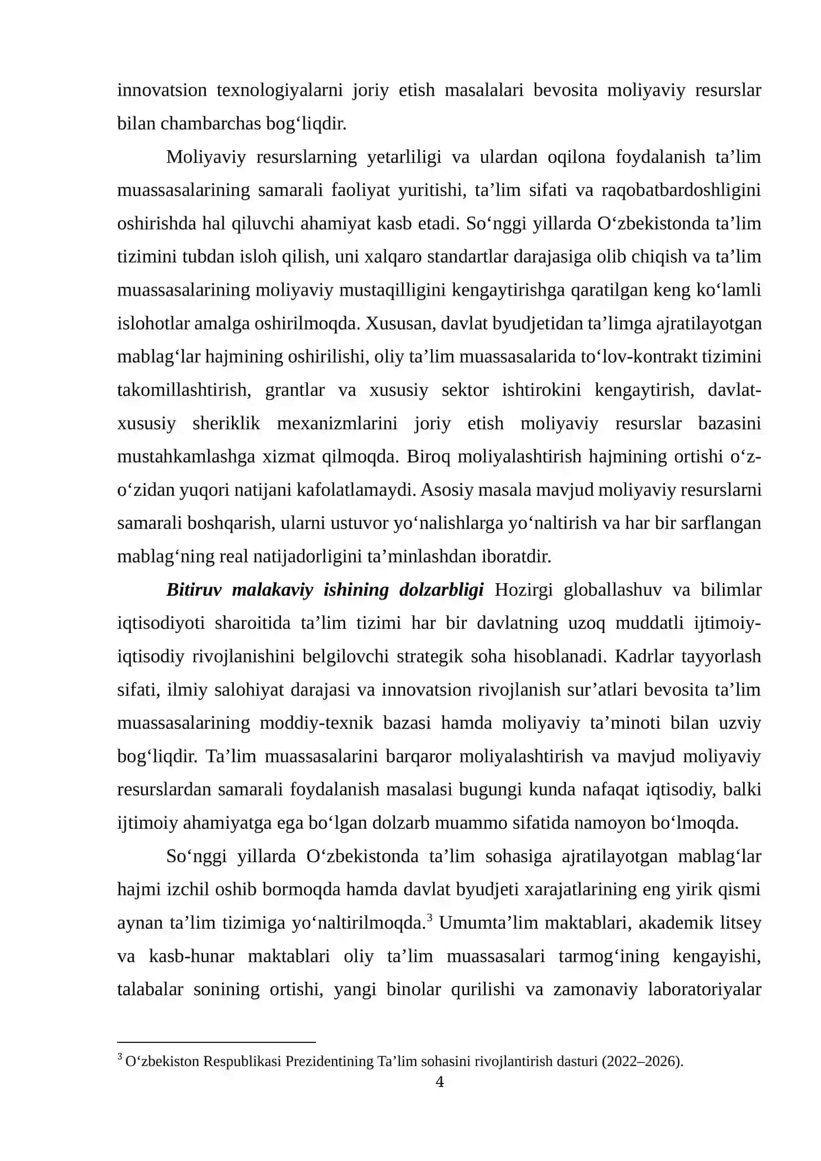 Ta’lim muassasalarida moliyaviy resurslarni boshqarish va samaradorligini oshirish 4