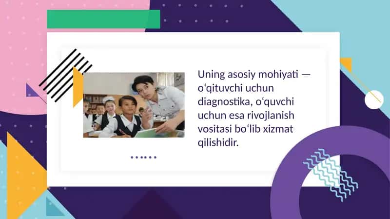 Formatning oraliq baholashning mazmuni va afzalliklariFormatning oraliq baholashning mazmuni va afz 4