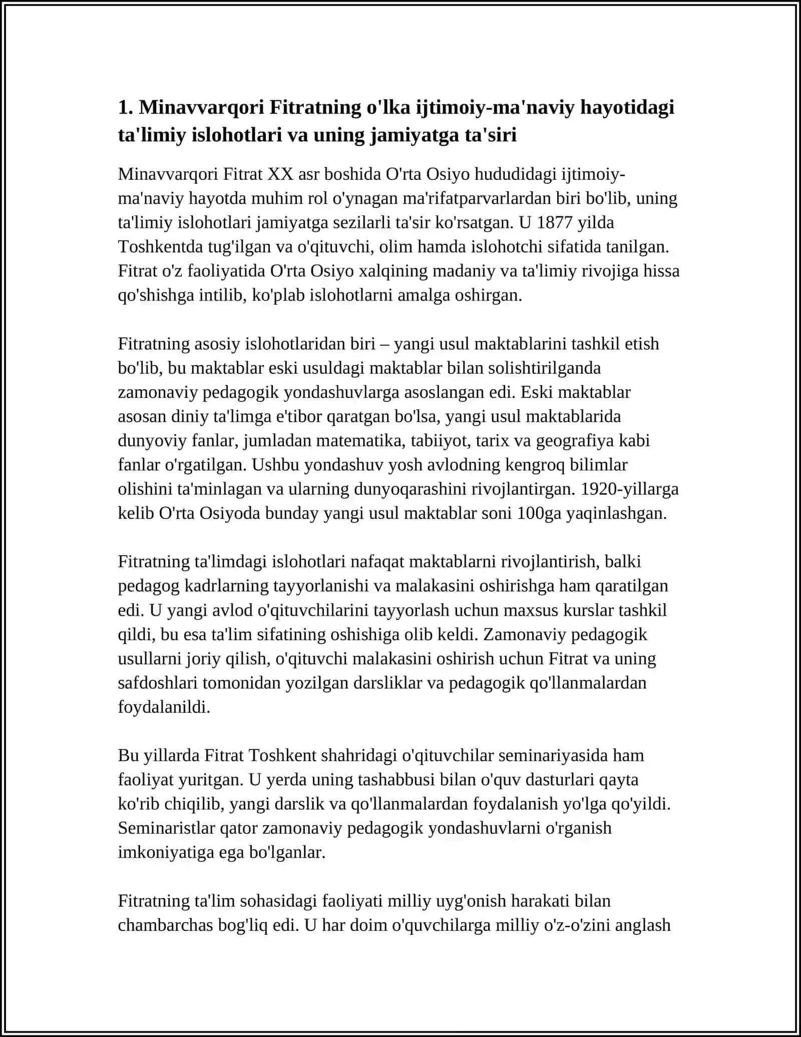 JADID MANIFATPARVARLARNING O'LKA IJTIMOIY MA'NAVIY HAYOTIDA TUTGAN O'RNI 4