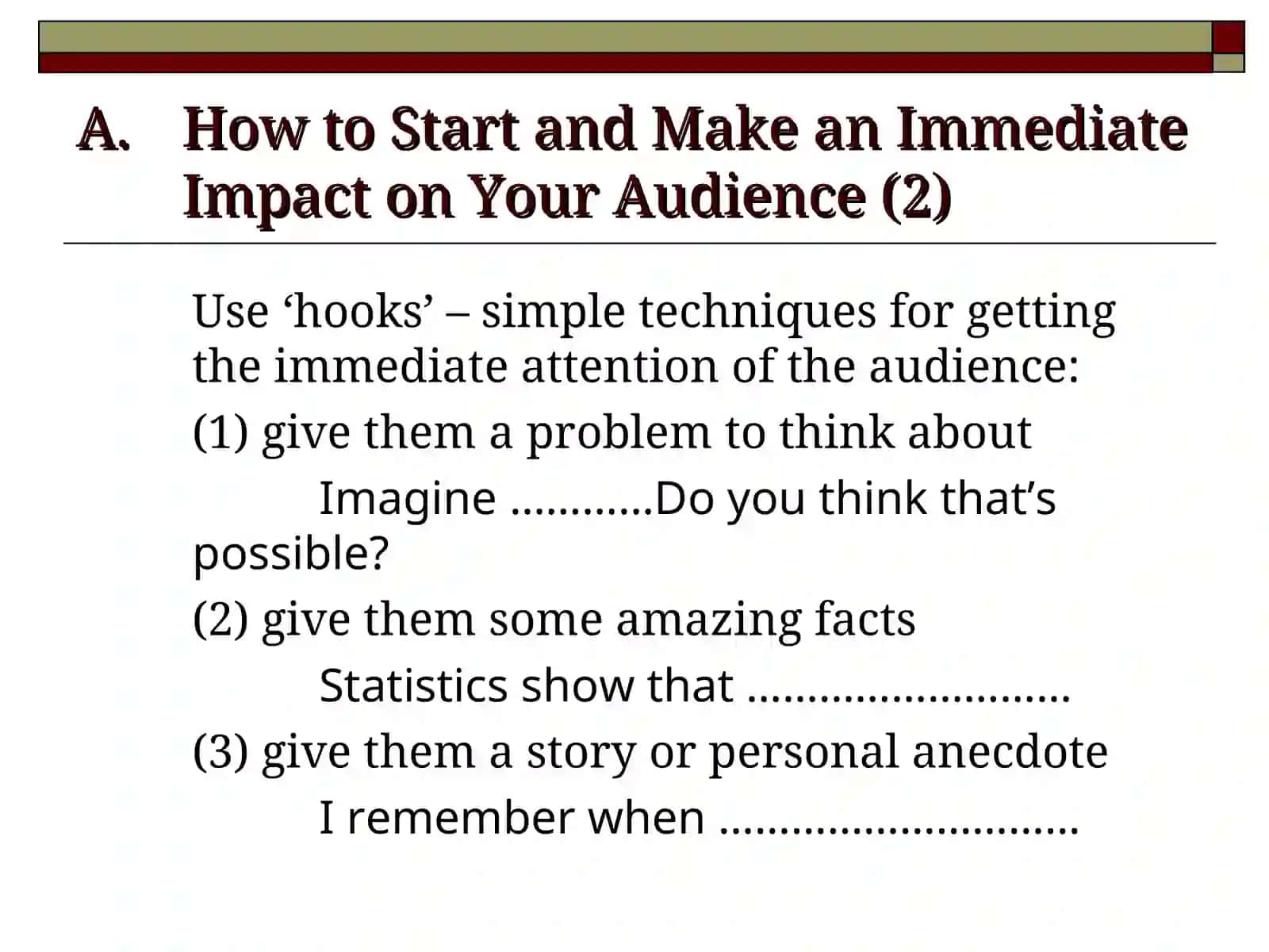 HOW TO GIVE SUCCESSFUL PRESENTATIONS 4