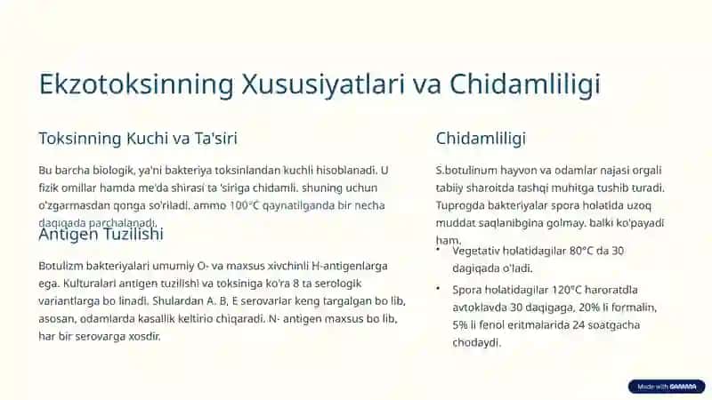 Botulizm qo'zg'atuvchisi 4