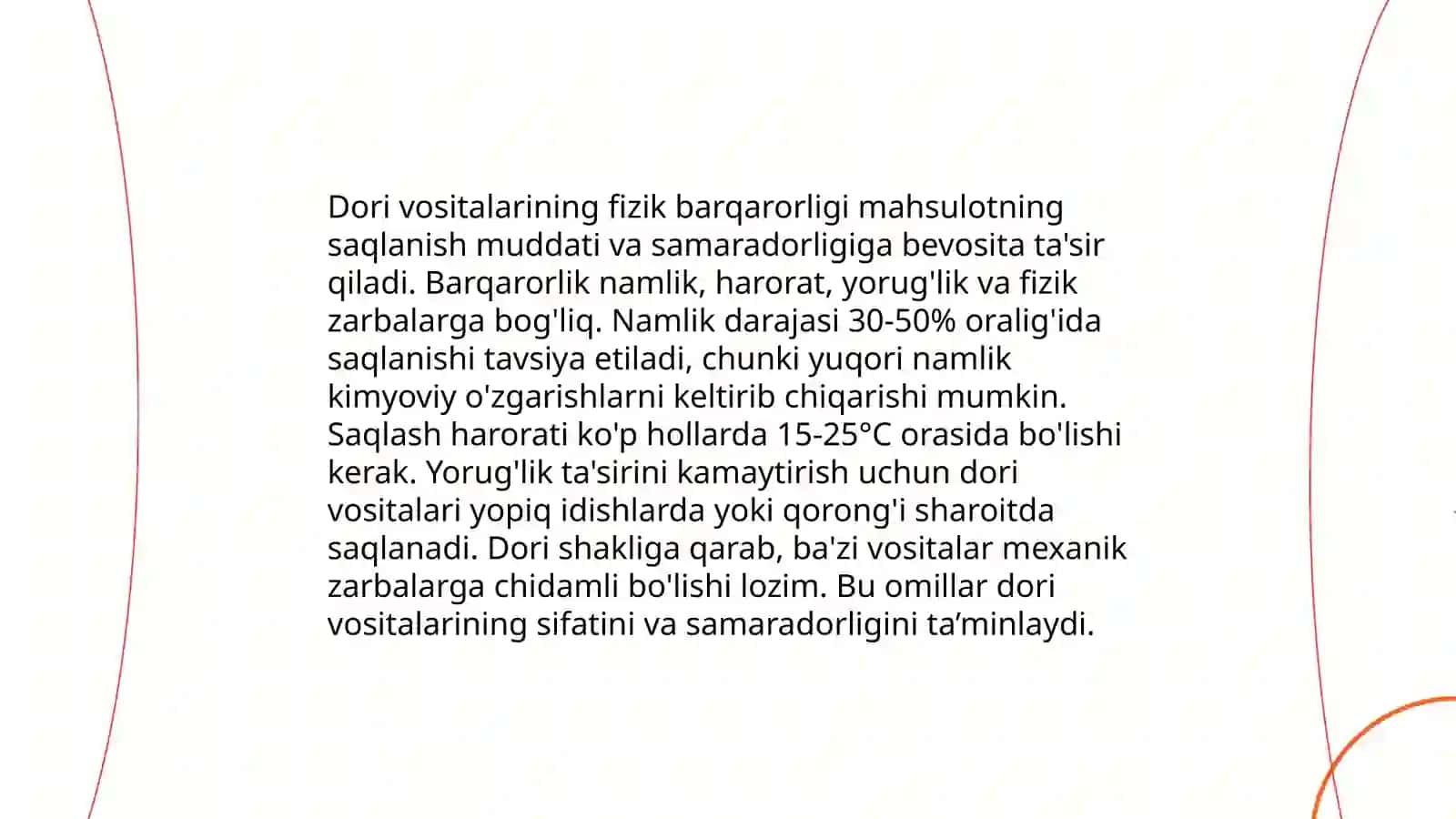 Dori vositalarining barqarorligini o’rganishning umumiy tamoyillari 4