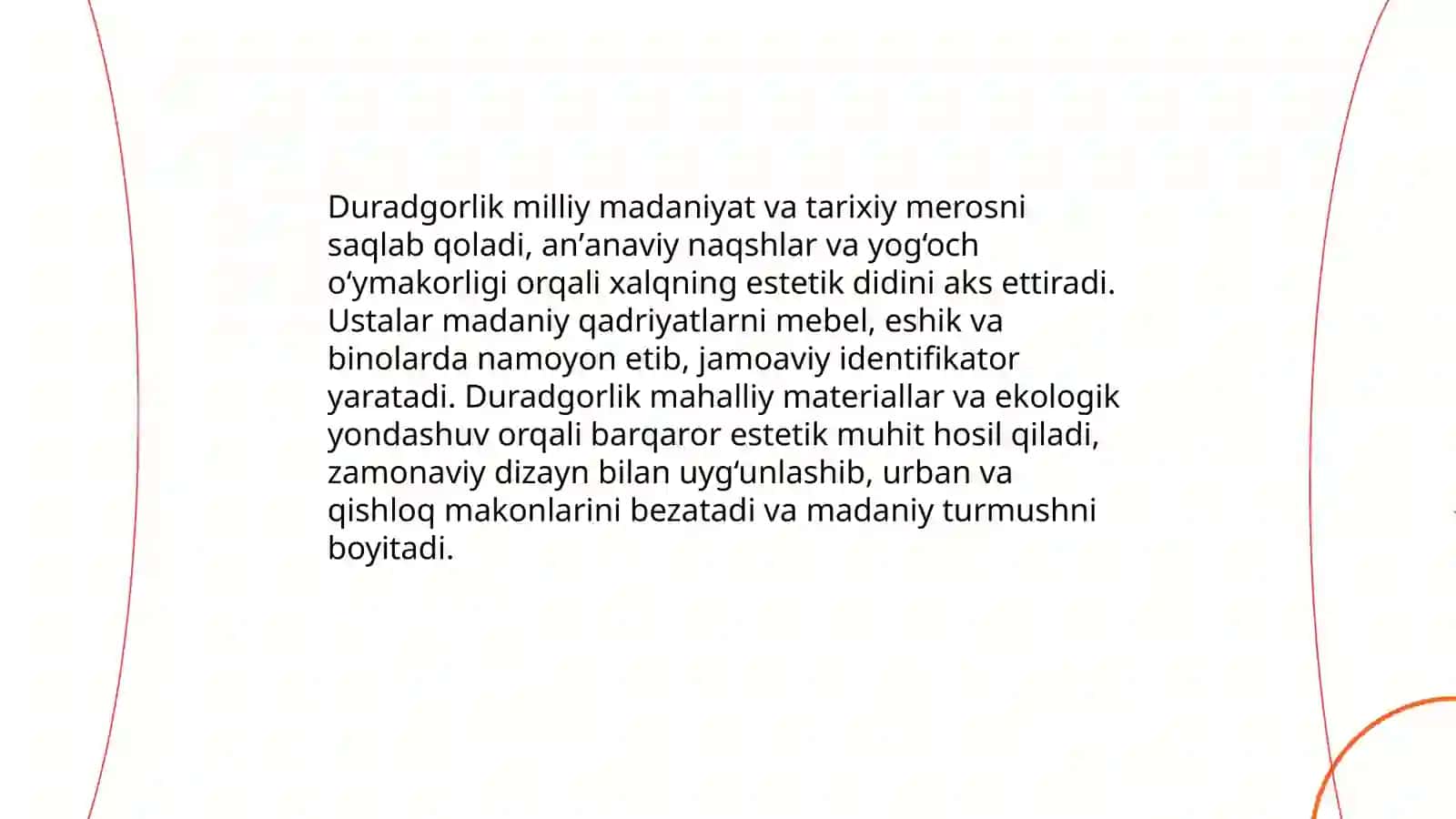 Duradgorlikning Xalq Turmushidagi Roli va Vazifasi 4
