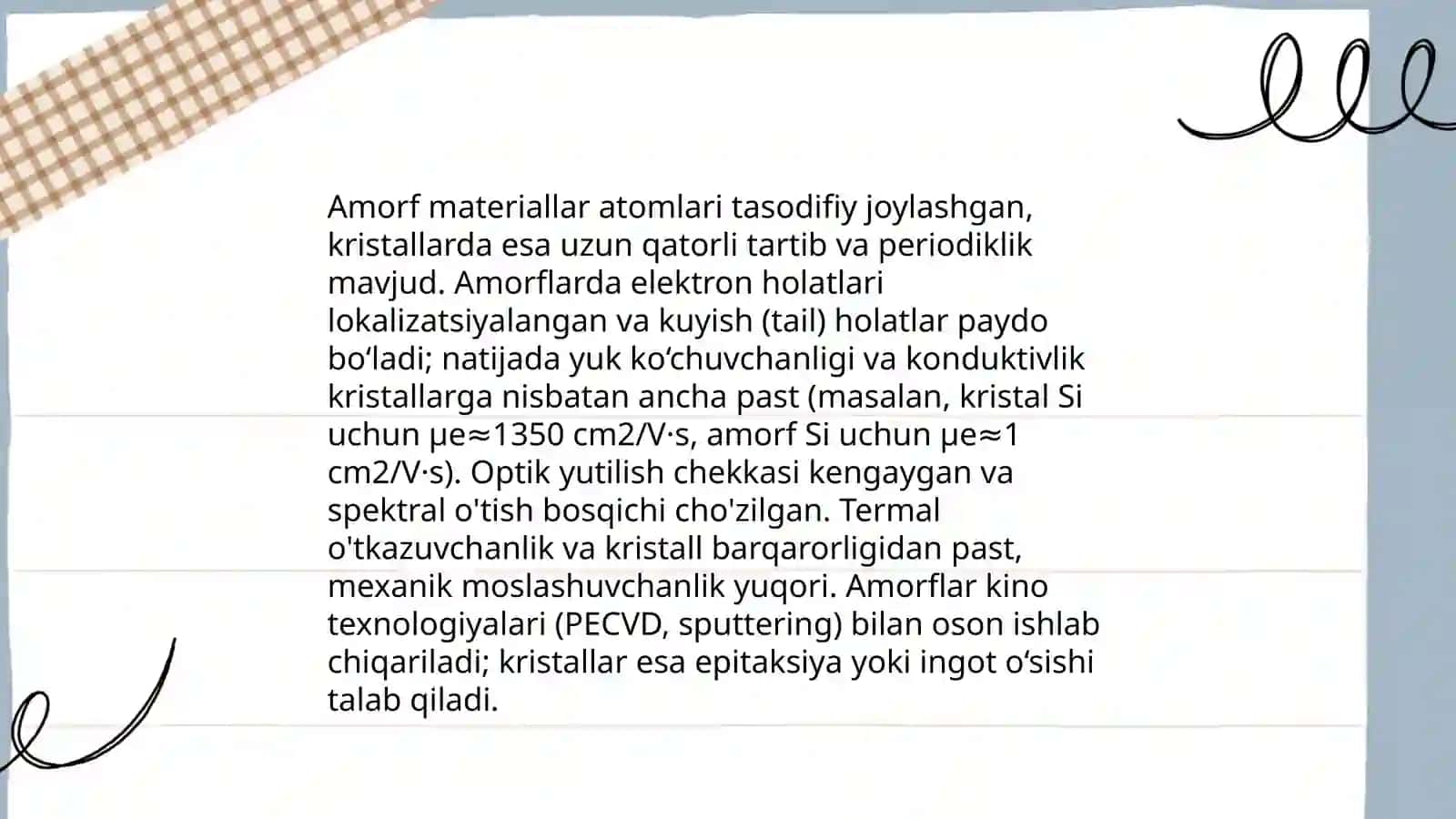 Amorf materiallar va ularning elektron qurilmalarda qollanishi 4