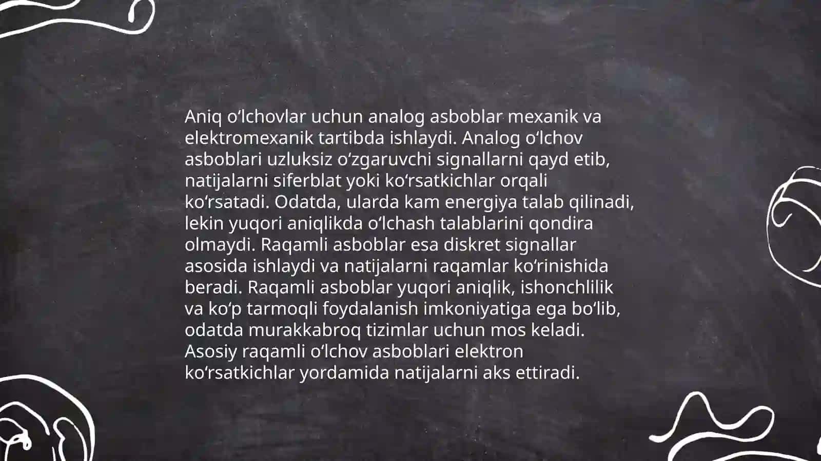 O‘lchov asboblari va ularning turlari 4