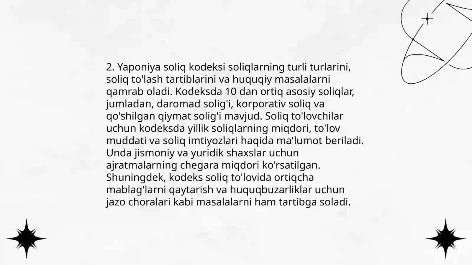 Yaponiya soliq tizimi va uning o‘ziga xos xususiyatlari 4