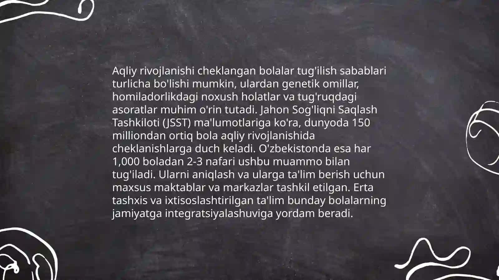 Imkoniyati cheklangan bolalar turlari va ularni inklyuziv ta’limga jalb etish Inklyuziv ta’limga bo‘lgan ehtiyojlar va sabablari 4