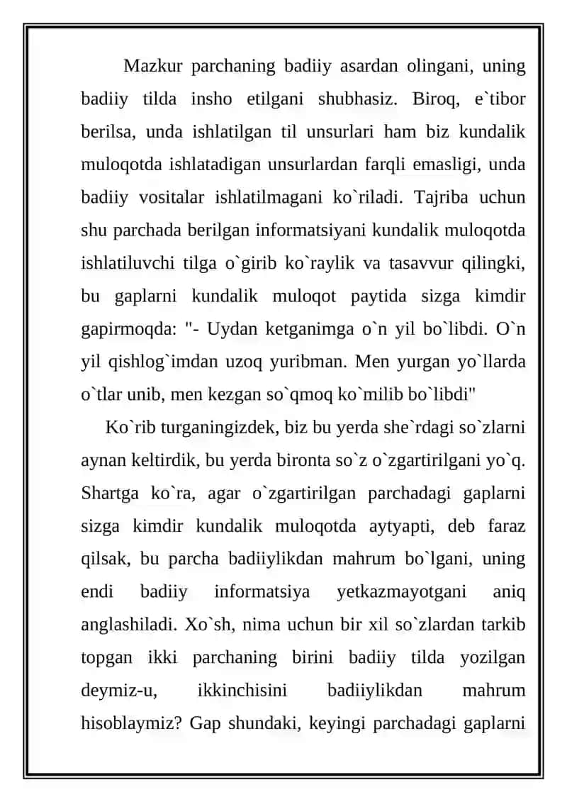 Poetik Tilning O’ziga Xoslig Va Spetsifik (Belgilovchi) Xususiyatlari 4