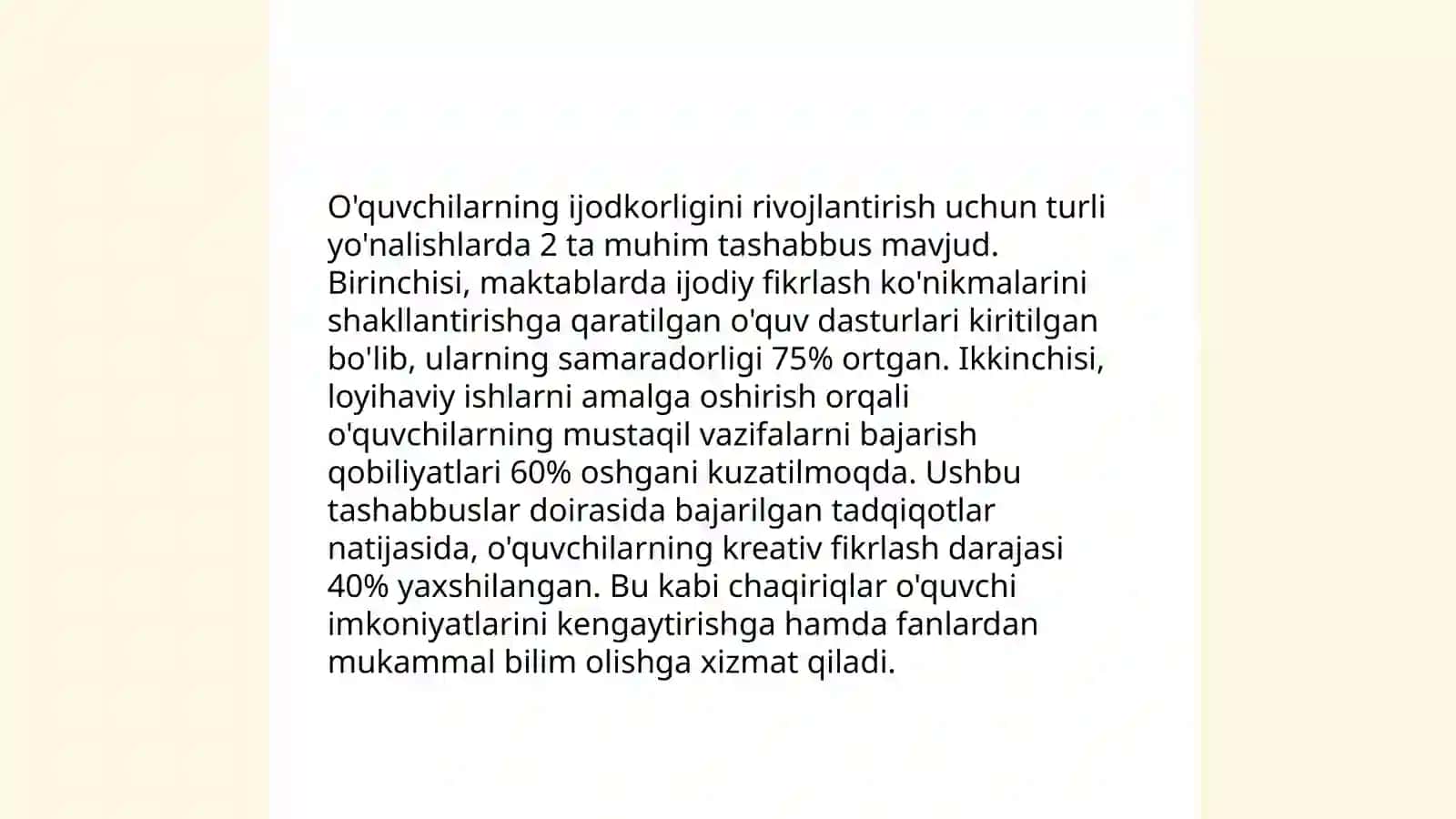 O'qitishda yozma ishlar va tafakkur jarayoni 4