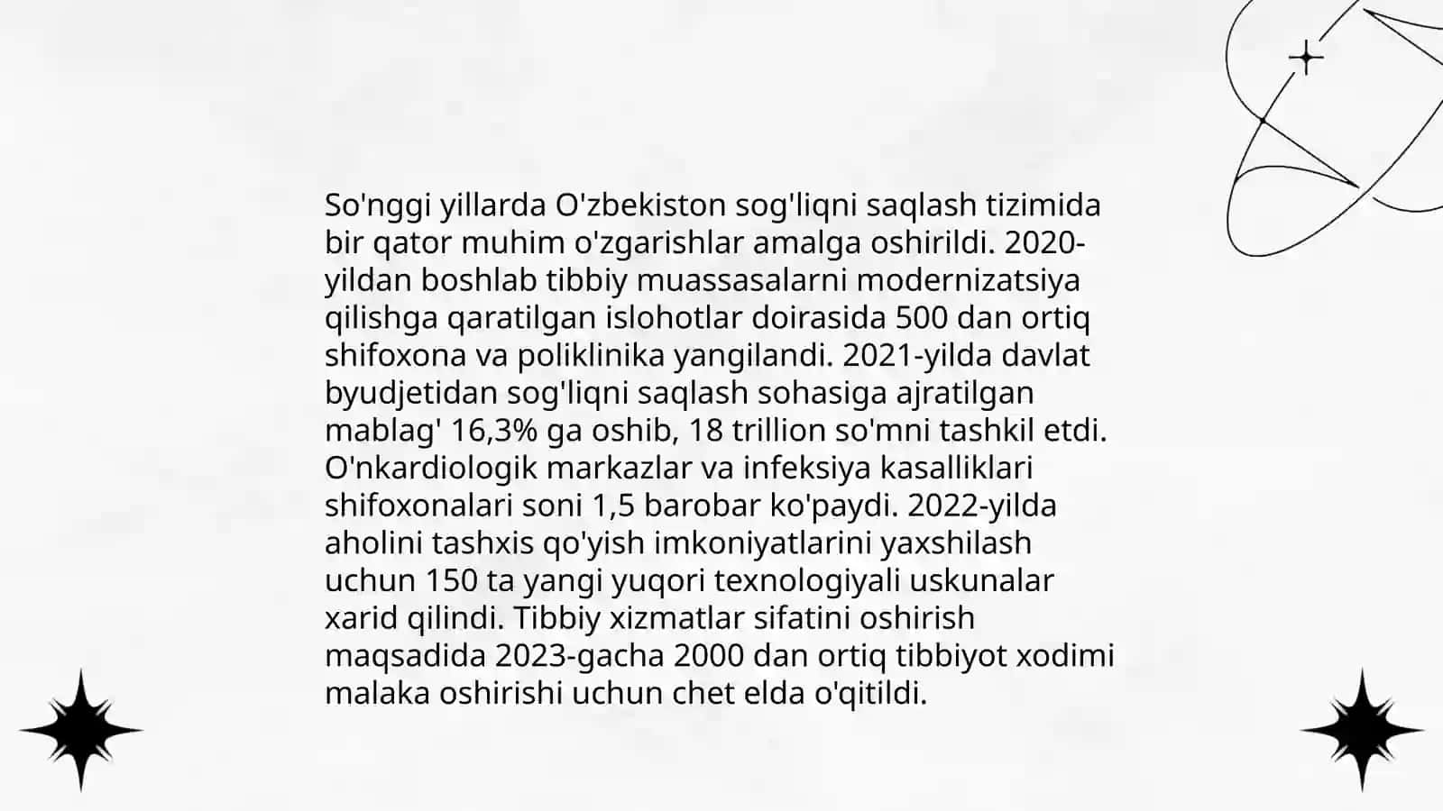 O'zbekiston Respublikasida ijtimoiy sohadagi islohotlar 4