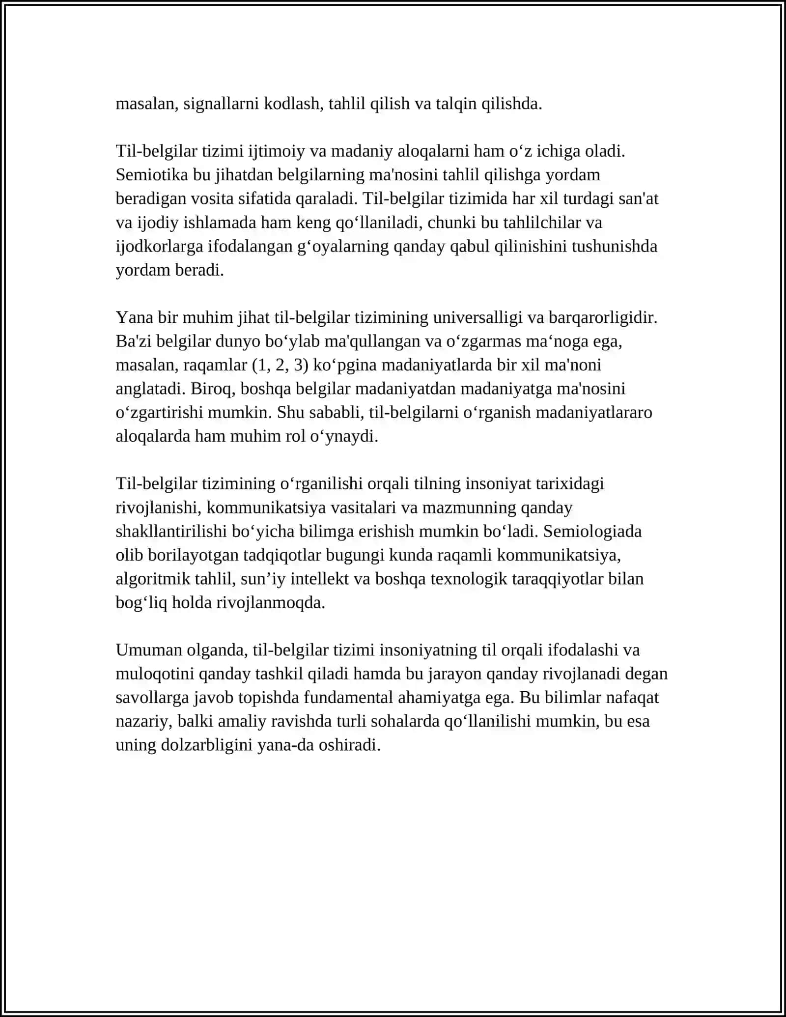 TIL-BELGILAR TIZIMI 4