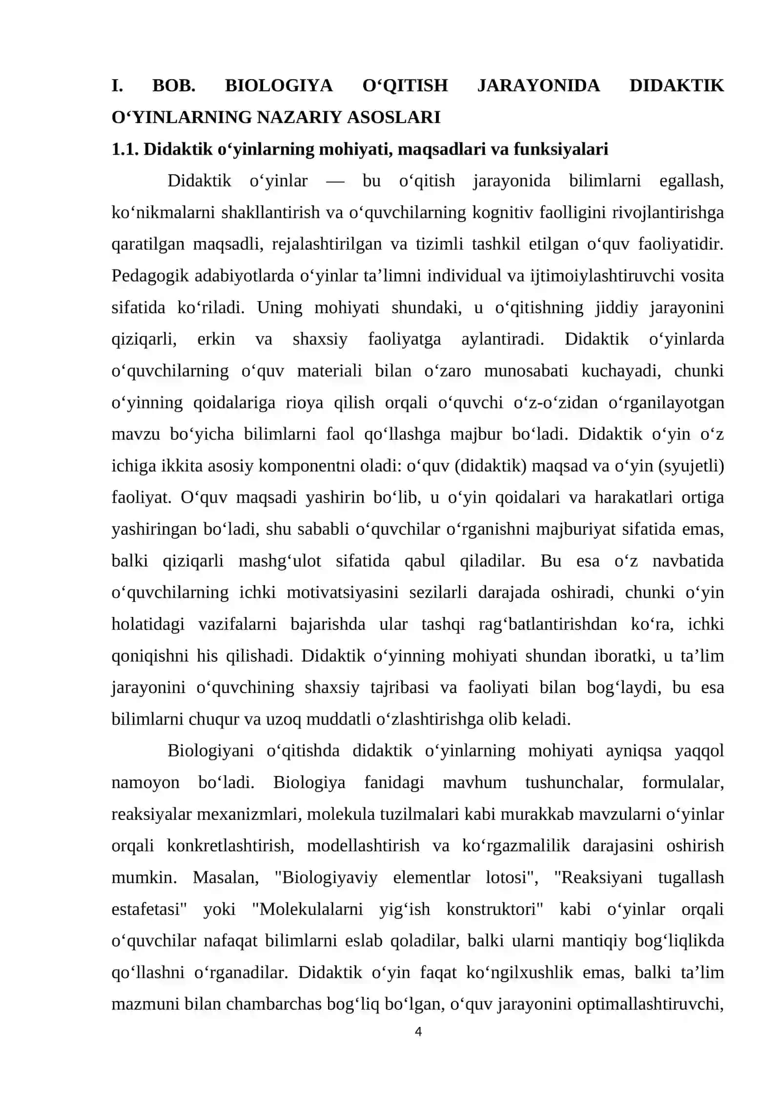 BIOLOGIYA DARSLARIDA DIDAKTIK O’YINLI TEXNOLOGIYALARNI O’RNI 4
