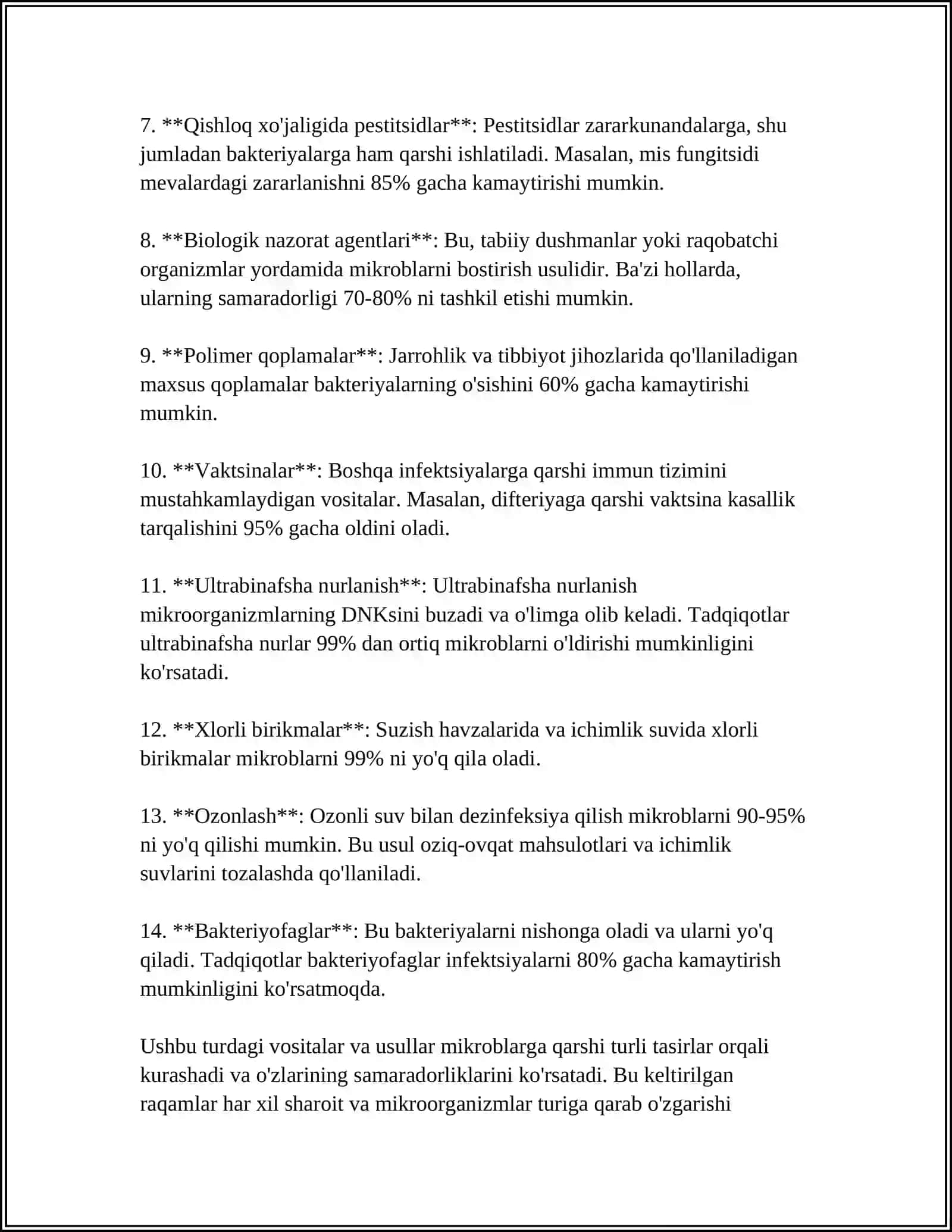 MIKROBLARGA QARSHI VOSITALAR 4