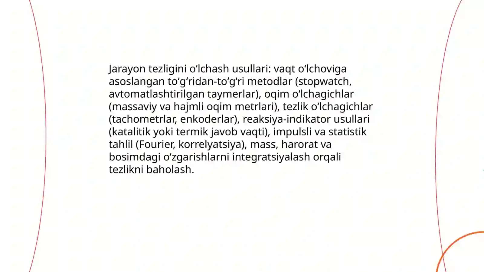 Texnologik jarayonlarning muvozanati va tezligi 4
