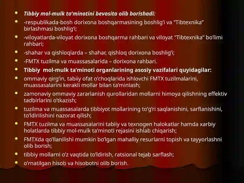 O’ZBЕKISTON RЕSPUBLIKASI SOG’LIQNI SAQLASH VAZIRLIGI: Toshkent tibbiyot akadеmiyasi 4